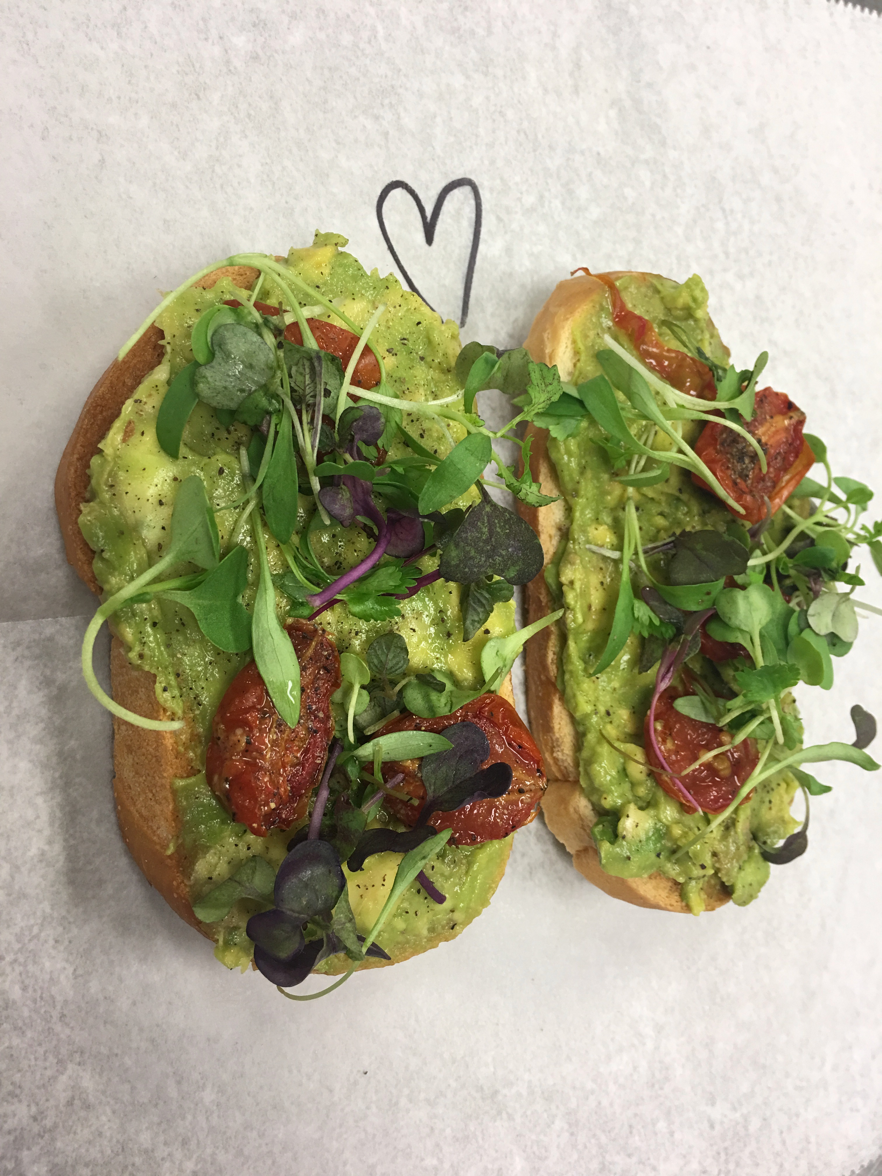 Order 1. Regular Avocado Toast food online from Salubrious Juice And More store, Dallas on bringmethat.com