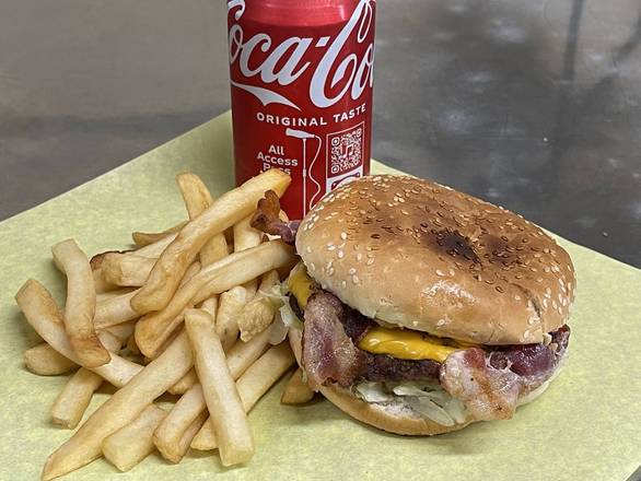 Order 5. Bacon Cheese Burger Special food online from Michael's Burgers store, Canoga Park on bringmethat.com