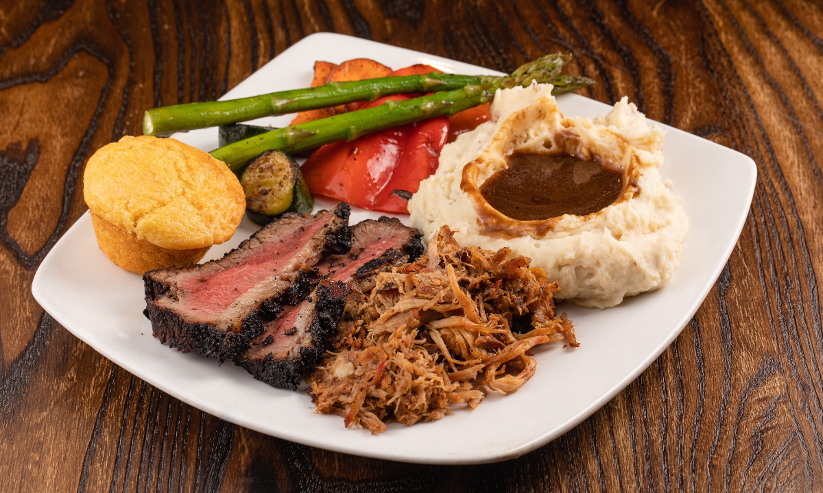 Order Two Meat Platter food online from Buckhorn Grill store, Vacaville on bringmethat.com