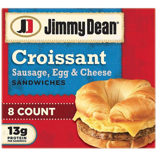 Order Jimmy Dean Sausage, Egg & Cheese Croissant Sandwiches food online from Exxon Food Mart store, Port Huron on bringmethat.com