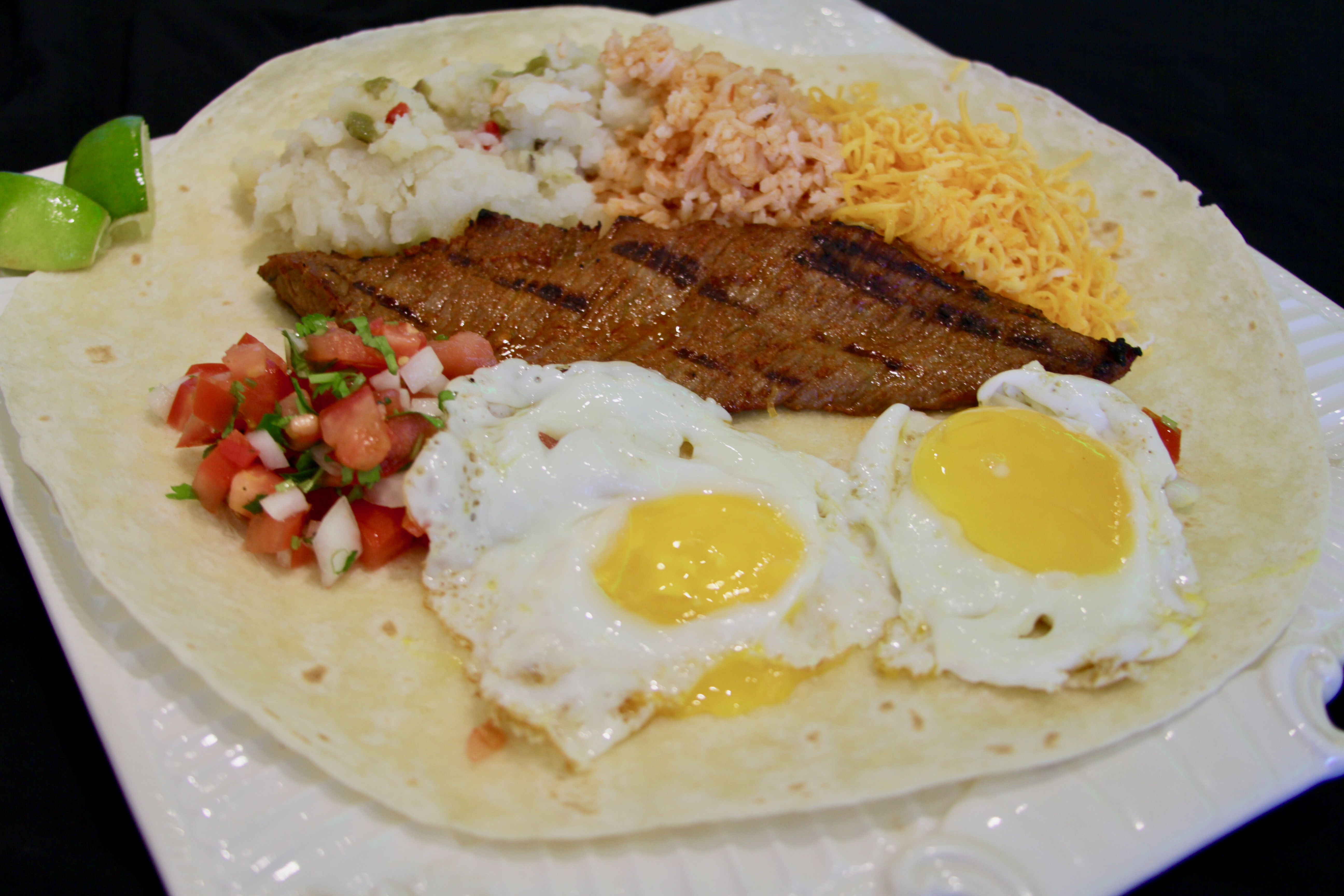 Order Steak and Egg Breakfast Burrito food online from Rosarito store, Isla Vista on bringmethat.com