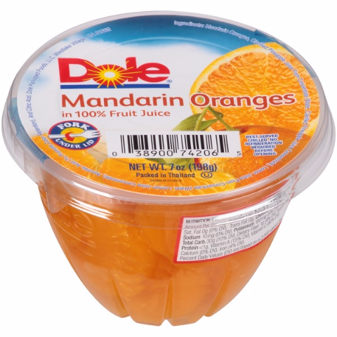 Order Dole Mandarin Orange Fruit Bowl 7oz food online from 7-Eleven store, Denver on bringmethat.com
