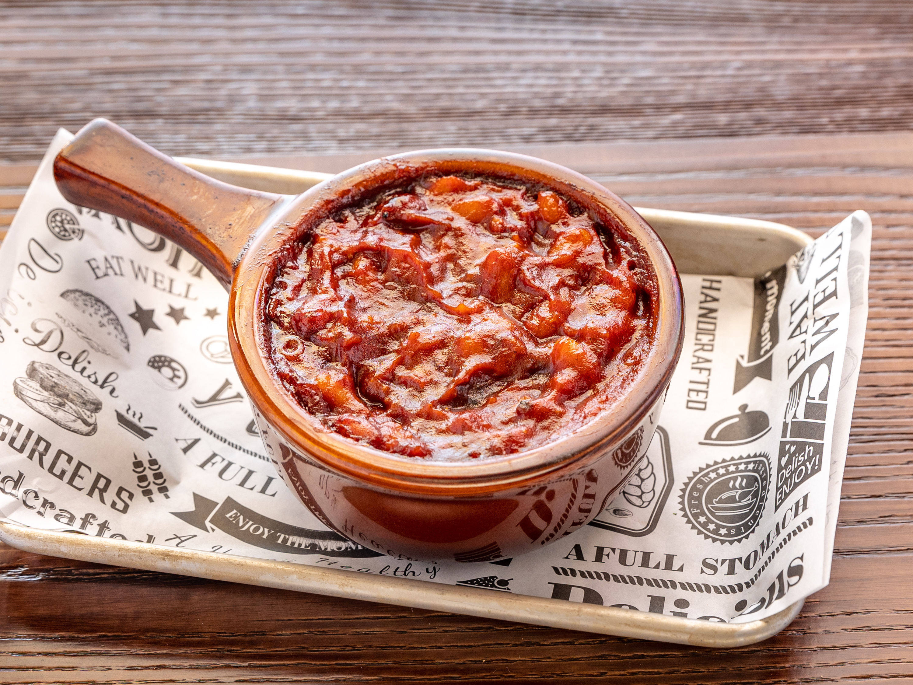 Order bowl of brisket baked beans food online from Dunny's Saloon store, Fall River on bringmethat.com