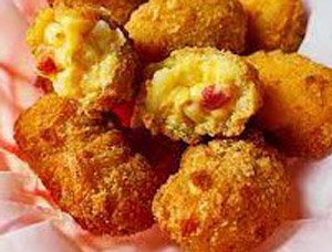 Order Smoked Gouda Bacon Mac Bites food online from Speck Drive-In store, Collegeville on bringmethat.com
