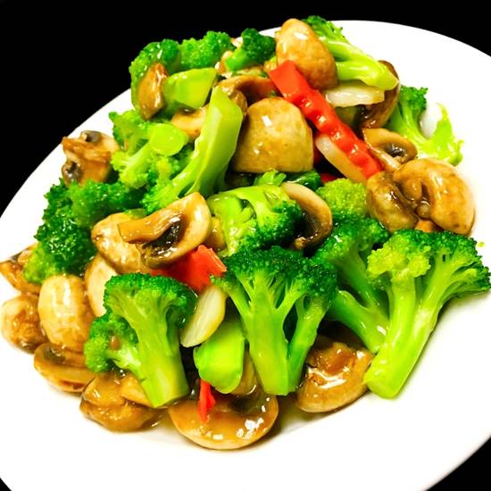 Order Sautéed Broccoli & Mushroom food online from Soul of China store, La Quinta on bringmethat.com
