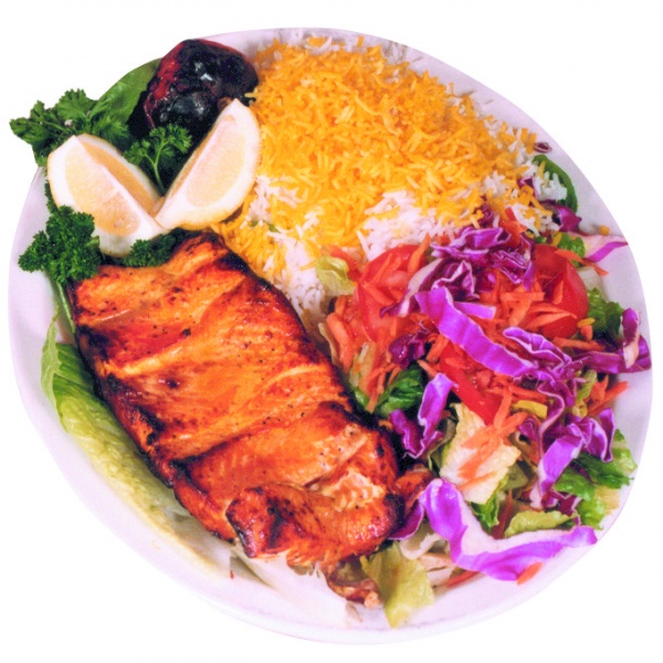 Order Mahi Mahi Kabob food online from Shiraz Restaurant store, Glendale on bringmethat.com