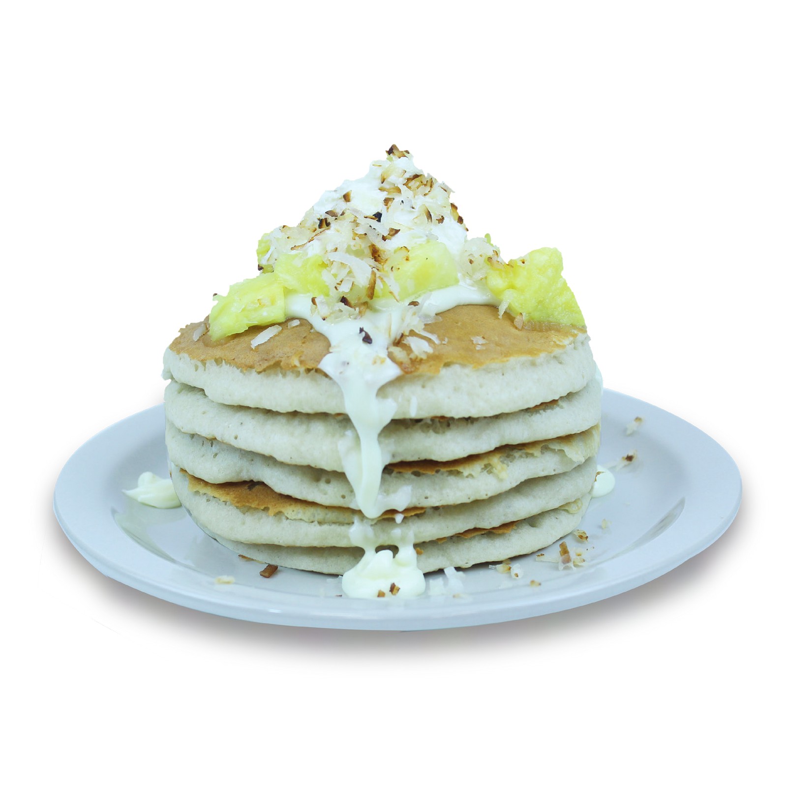 Order Pina Colada - Full (5 Pancakes) food online from WePancakes store, Midwest City on bringmethat.com
