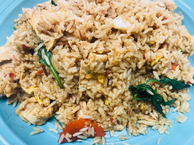 Order Basil Fried Rice food online from Pho Thai-Lao Kitchen store, Maywood on bringmethat.com