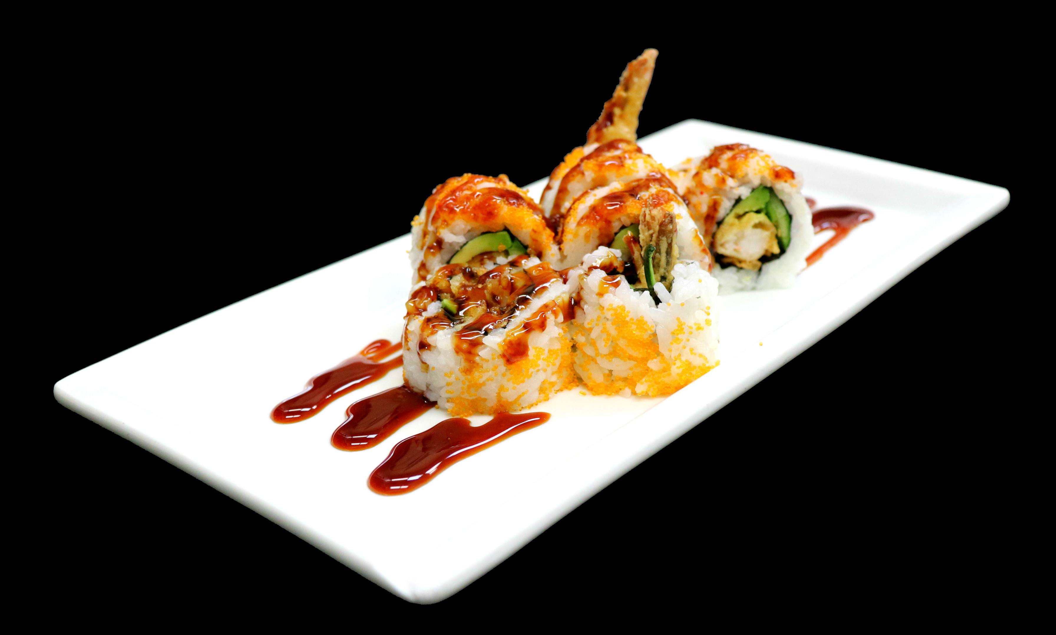 Order Shrimp Tempura Roll food online from Toshiko Japanese Cuisine store, Hanford on bringmethat.com