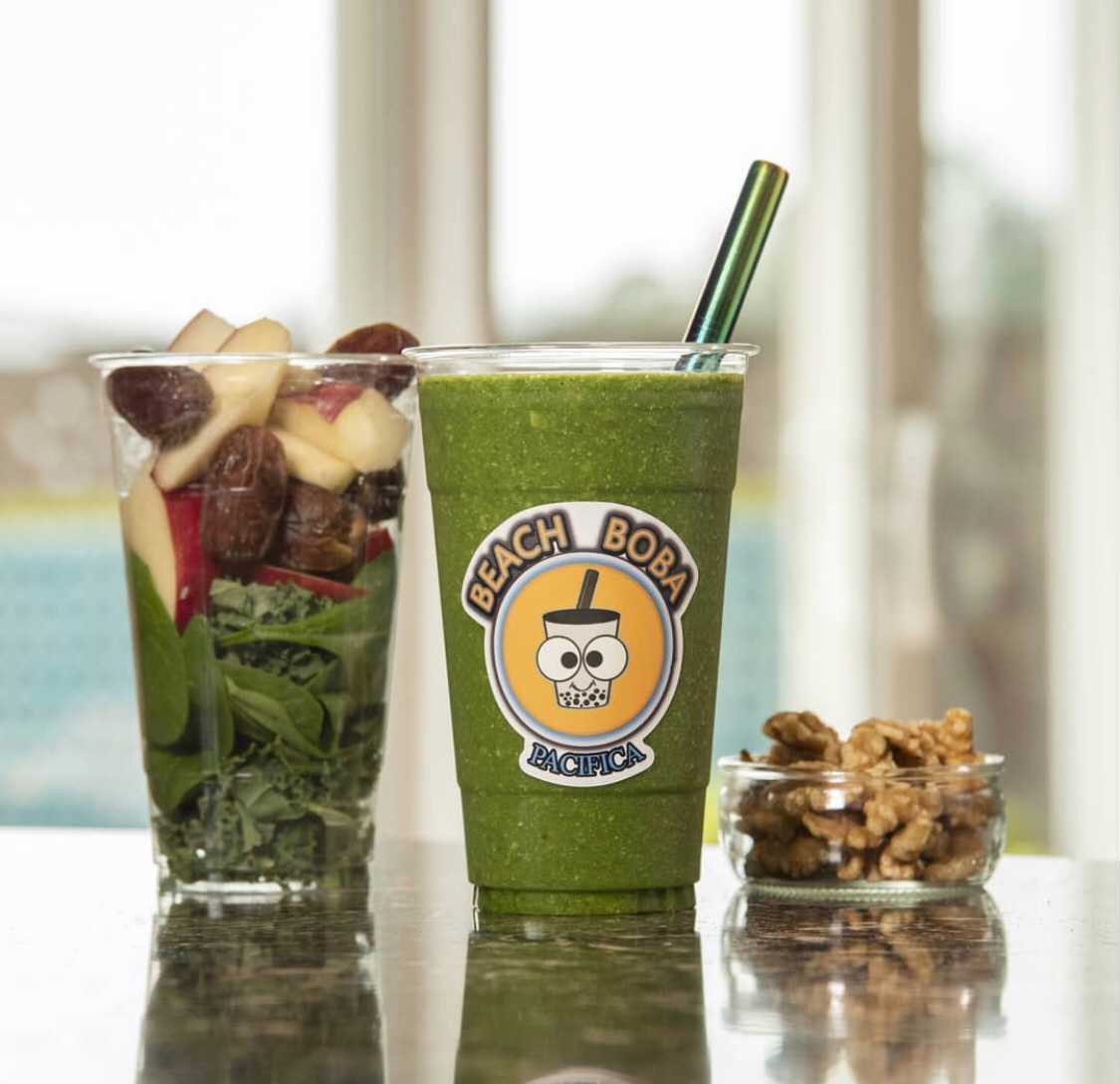 Order Green Fuel Smoothie food online from Beach Boba store, Pacifica on bringmethat.com