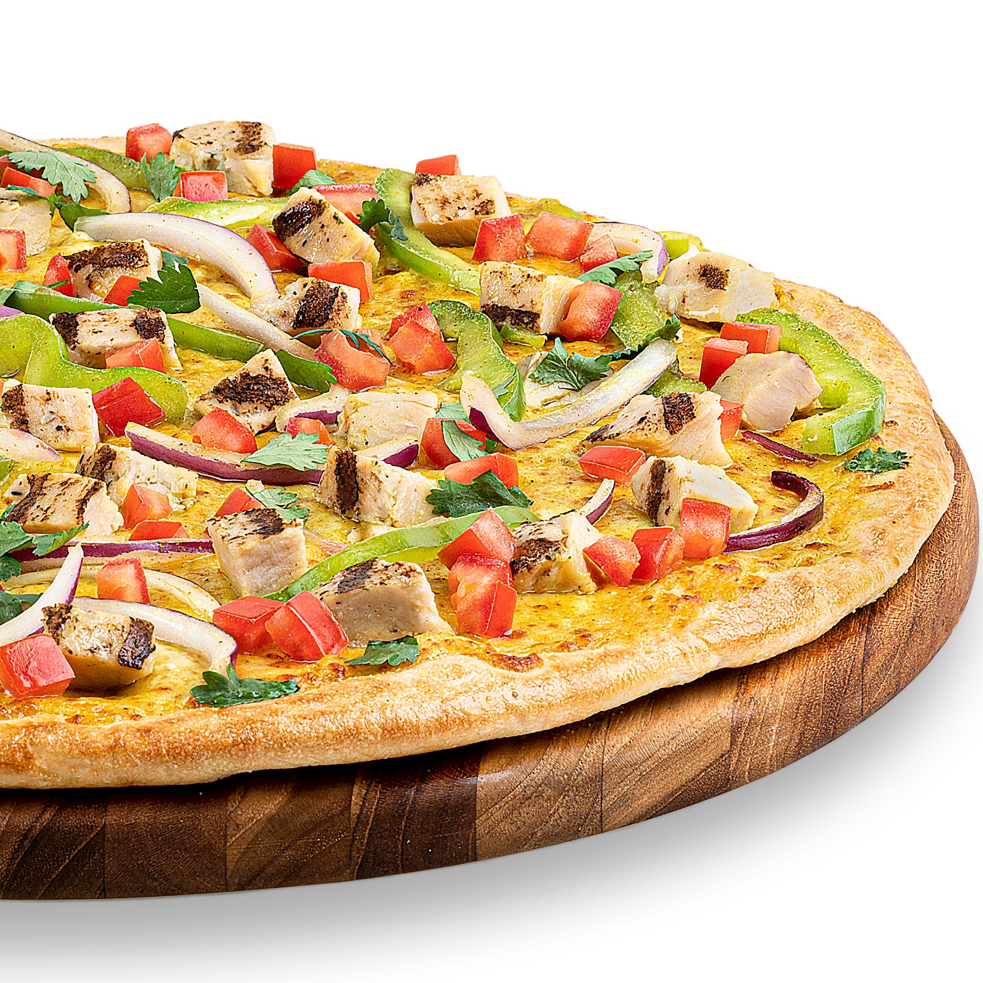 Order Chicken Curry Delight Pizza - Small 10'' food online from Pizza Guys store, Lodi on bringmethat.com