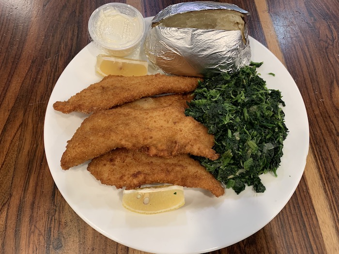 Order Fried Filet of Flounder food online from Silver Spoon Diner store, Queens on bringmethat.com