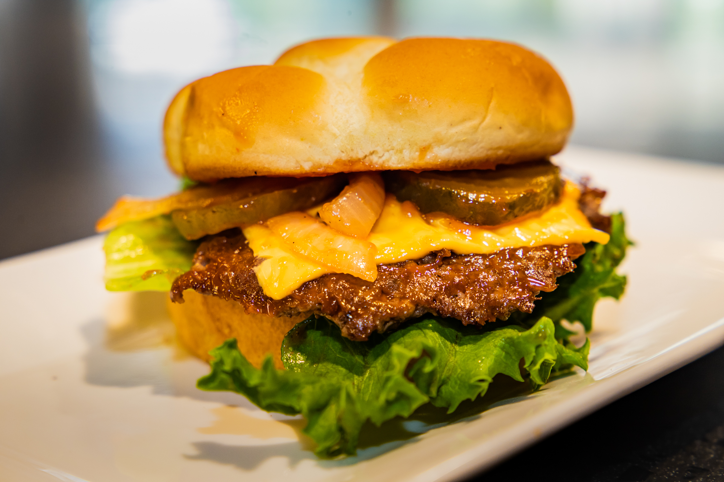 Order Single Cheese Burger food online from Zac's Burger store, Princeton Junction on bringmethat.com