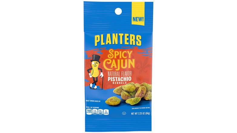 Order Planters Spicy Cajun Pistachios food online from Trumbull Mobil store, Trumbull on bringmethat.com