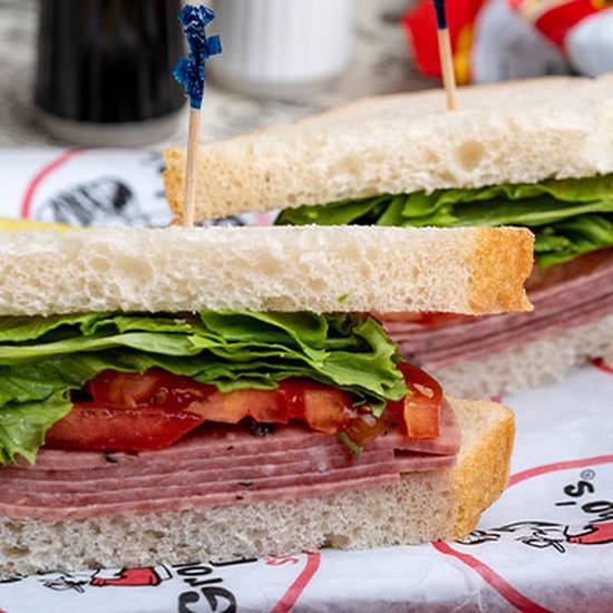 Order *Salami Sandwich food online from Groucho's Deli store, Columbia on bringmethat.com