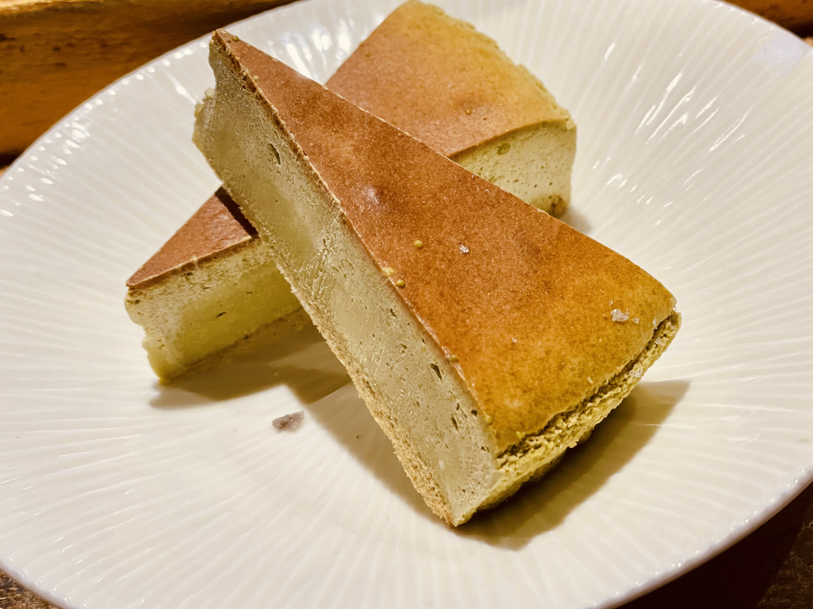 Order Green tea Cheesscake - 2 PCS food online from Harajuku store, San Francisco on bringmethat.com
