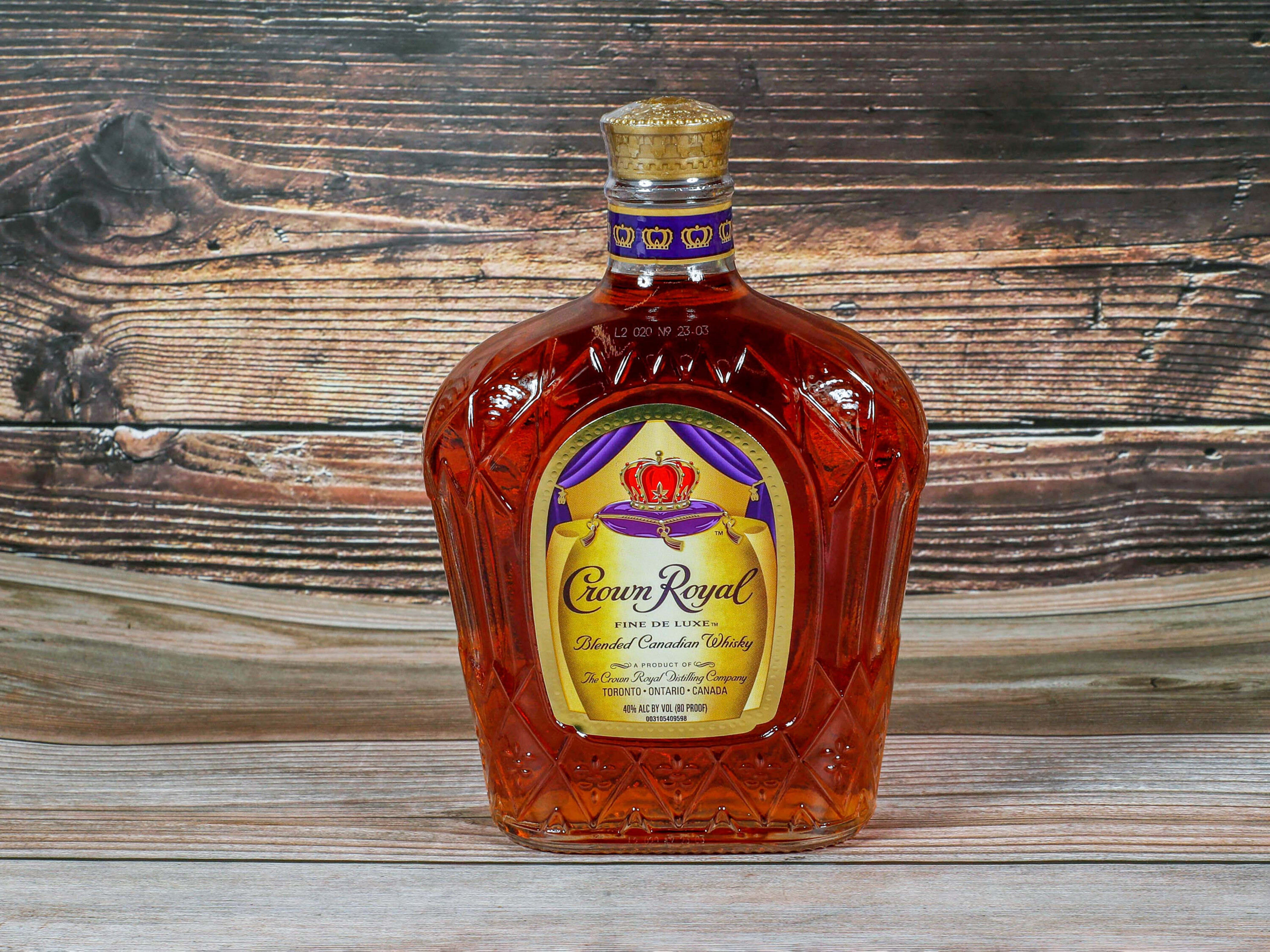 Order Crown Royal Deluxe, 750 ml. Whiskey food online from G & G Liquor Store store, Fresno on bringmethat.com