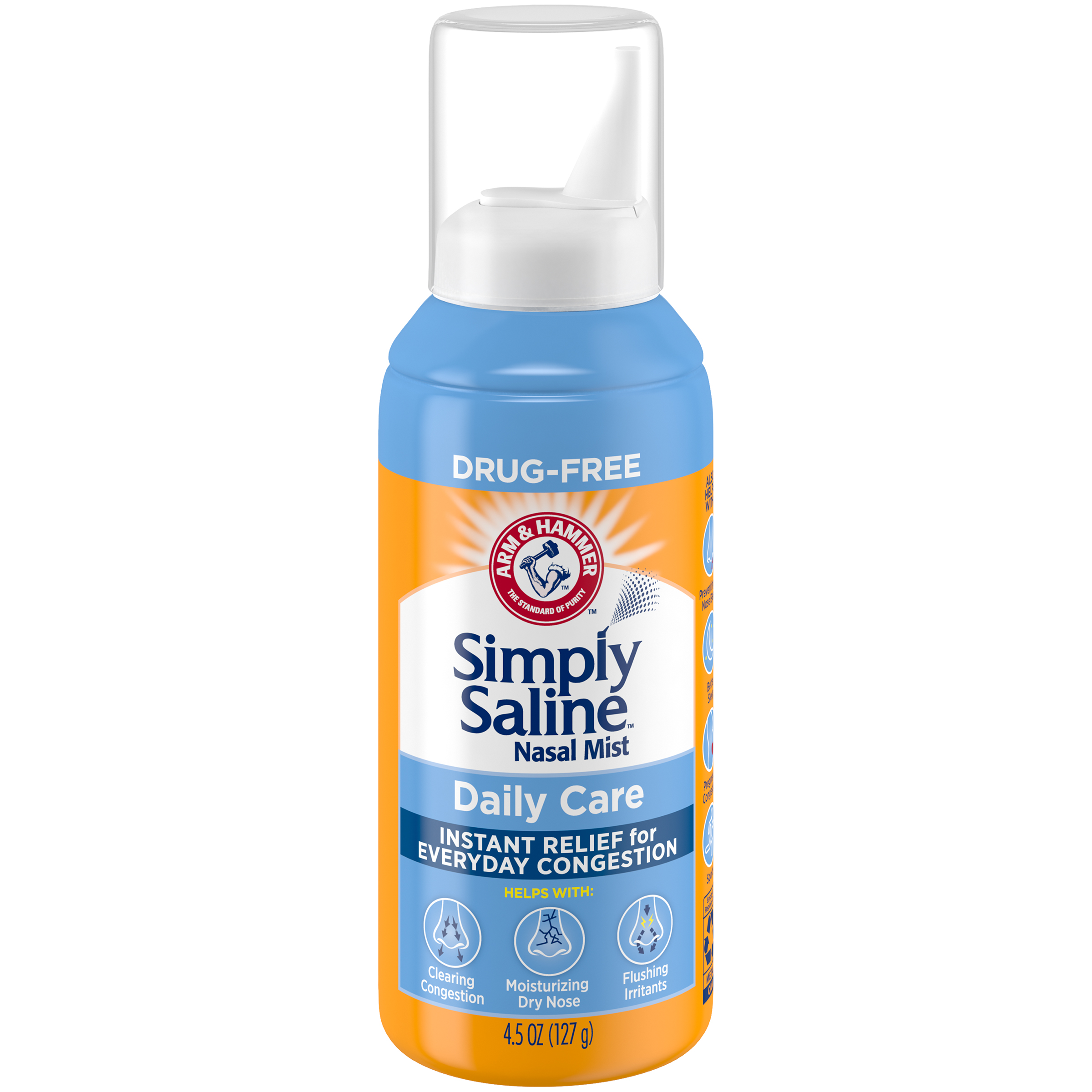 Order Arm & Hammer Simply Saline Nasal Mist, Daily Care - 4.5 oz food online from Rite Aid store, MILLER PLACE on bringmethat.com