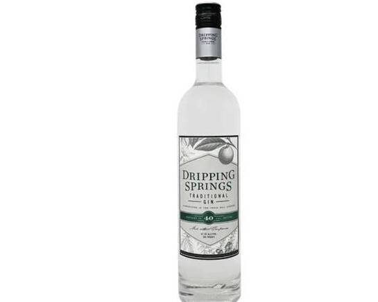 Order Dripping Spring Traditional, 750mL gin (47.5% ABV) food online from Cold Spring Liquor store, Liberty Hill on bringmethat.com