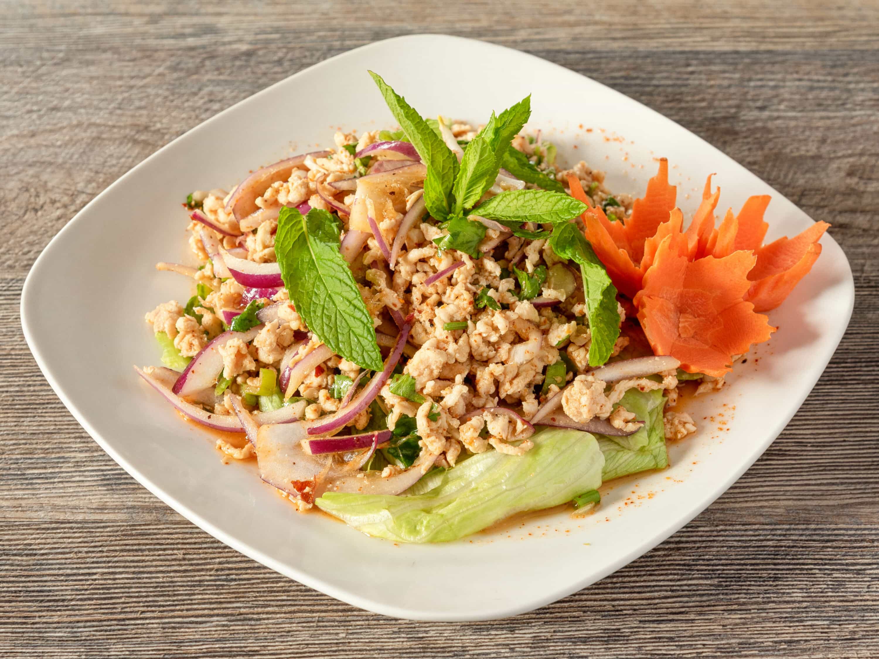 Order Larb Kai Salad food online from Tom Yum Koong store, Medford on bringmethat.com