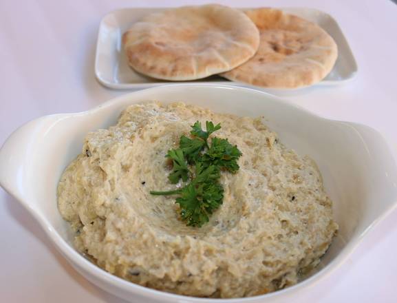 Order Baba Ganoush food online from Chickpeas Mediterranean Cafe store, Las Vegas on bringmethat.com