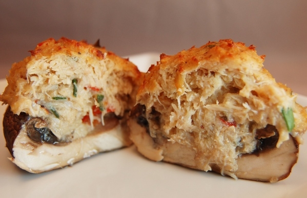 Order Crab Imperial Stuffed Portobello food online from Captain’s Curbside Seafood store, Trappe on bringmethat.com