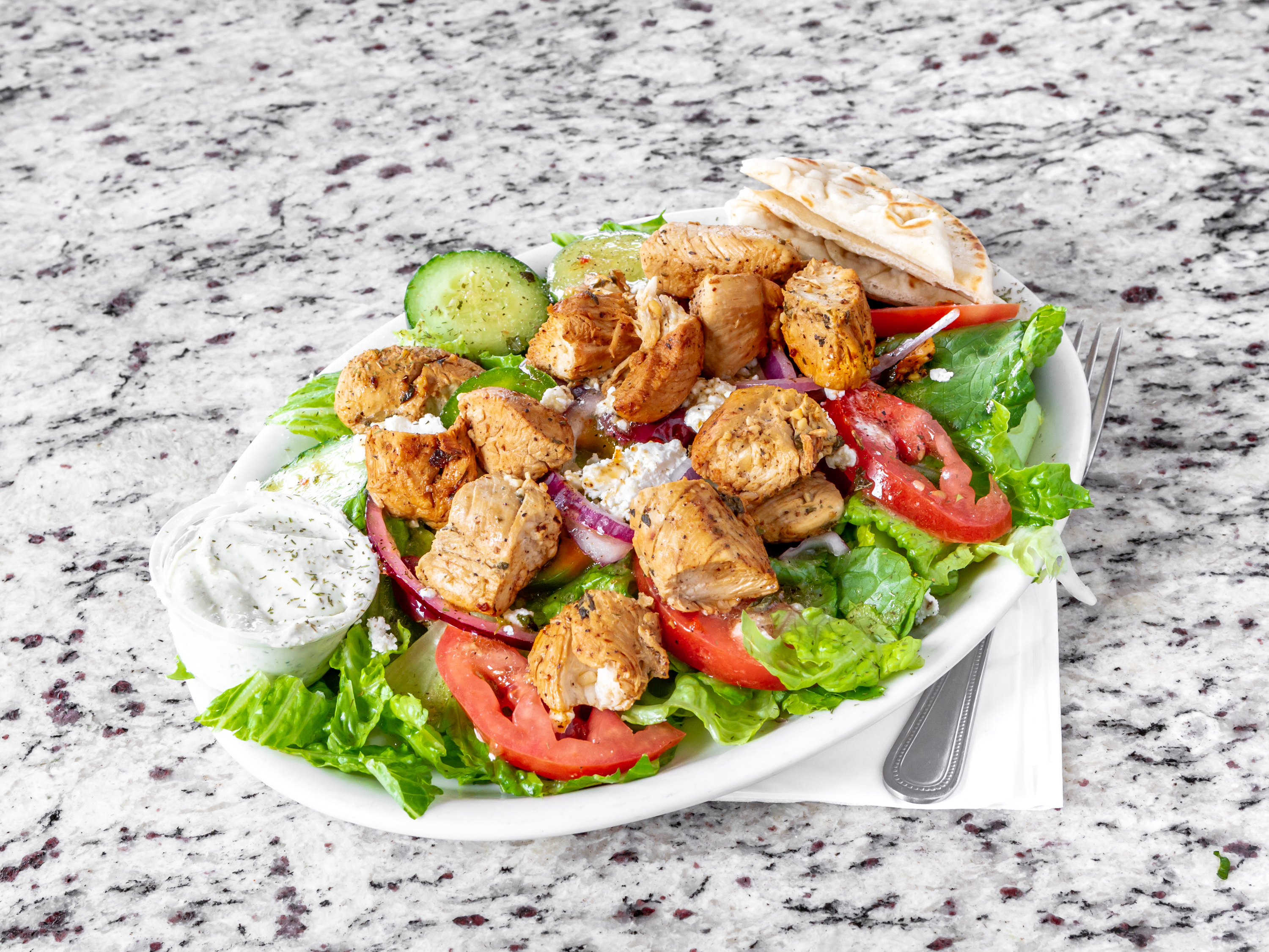Order Grilled Chicken Salad food online from Opa Best Greek American Cuisine store, Tucson on bringmethat.com