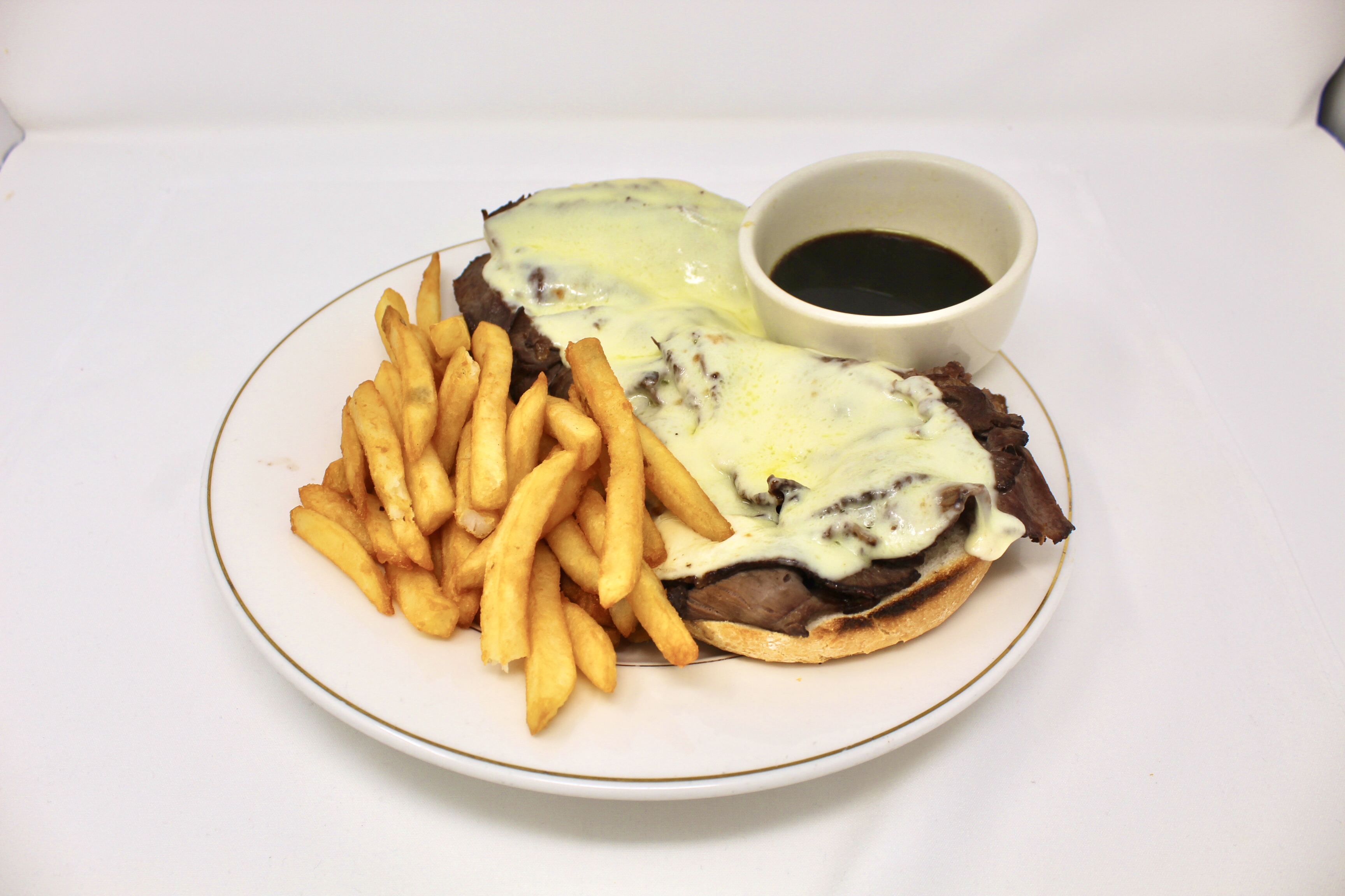 Order Open Faced French Dip food online from Stateline Family Restaurant store, Tappan on bringmethat.com