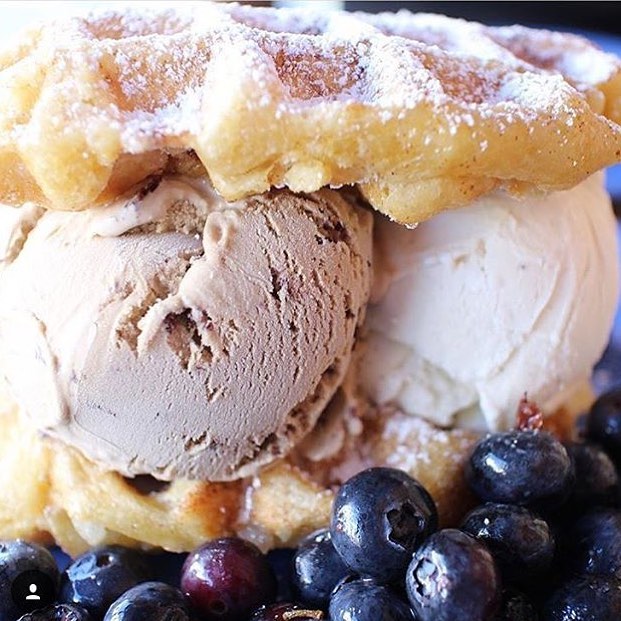 Order Whole Waffle Ice Cream Sandwich food online from Shaky Alibi store, Los Angeles on bringmethat.com
