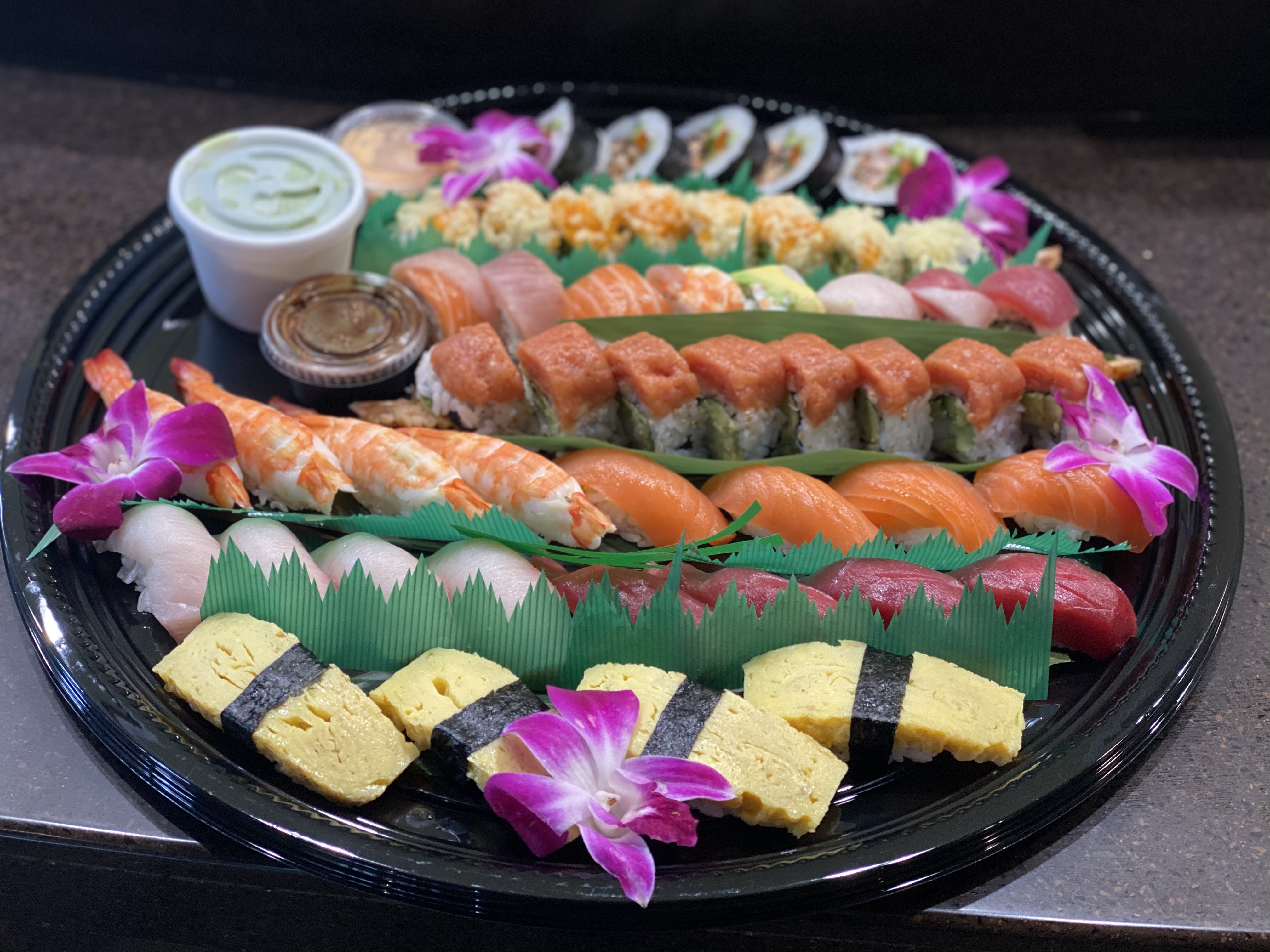 Order Sushi and Roll Mix Platter For 2-3 People food online from Kanpai Japanese Sushi Bar and Grill store, Los Angeles on bringmethat.com