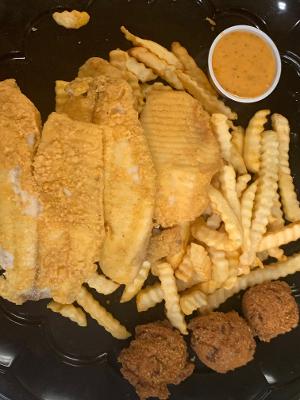 Order Fried Tilapia Plate food online from Ms. Scealy Seafood Shack store, Savannah on bringmethat.com
