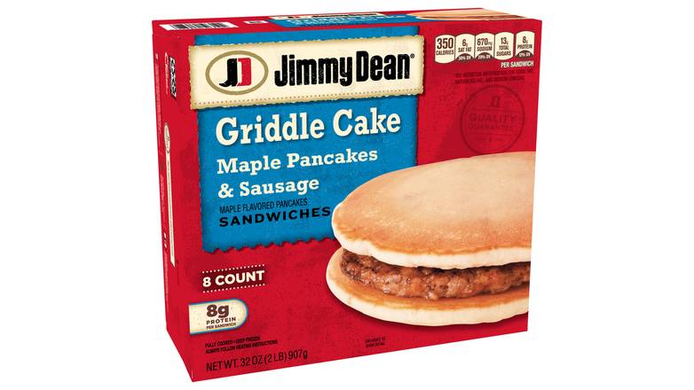Order Jimmy Dean Maple Pancakes & Sausage Griddle Cake Sandwich food online from Red Roof Market store, Lafollette on bringmethat.com