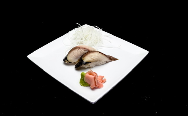 Order Mackerel Nigiri food online from Star Sushi store, Jeffersonville on bringmethat.com