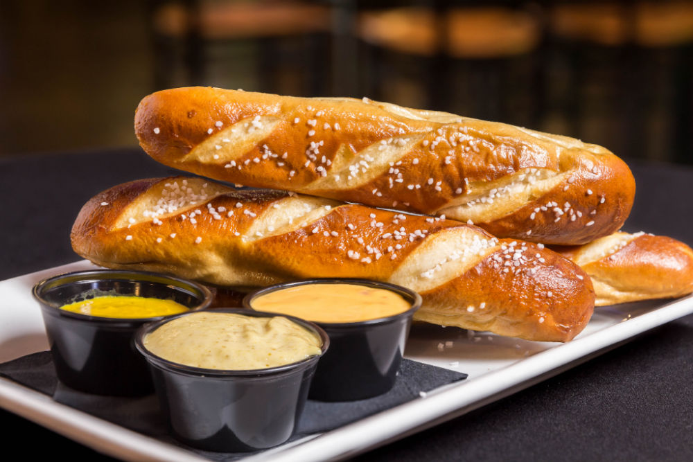 Order Soft Pretzel Dippers food online from Point Bar and Grill store, Columbus on bringmethat.com