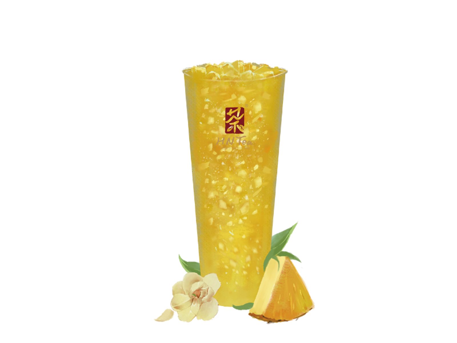 Order Pineapple Jasmine Green Tea food online from Hn Tea store, Tustin on bringmethat.com