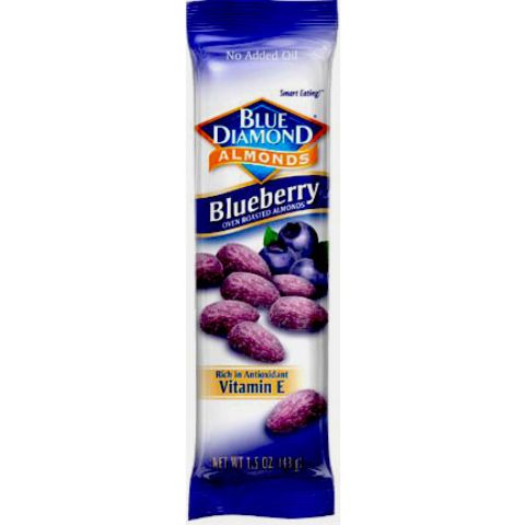 Order Blue Diamond Blueberry Almonds Tube 1.5oz food online from 7-Eleven store, Denver on bringmethat.com