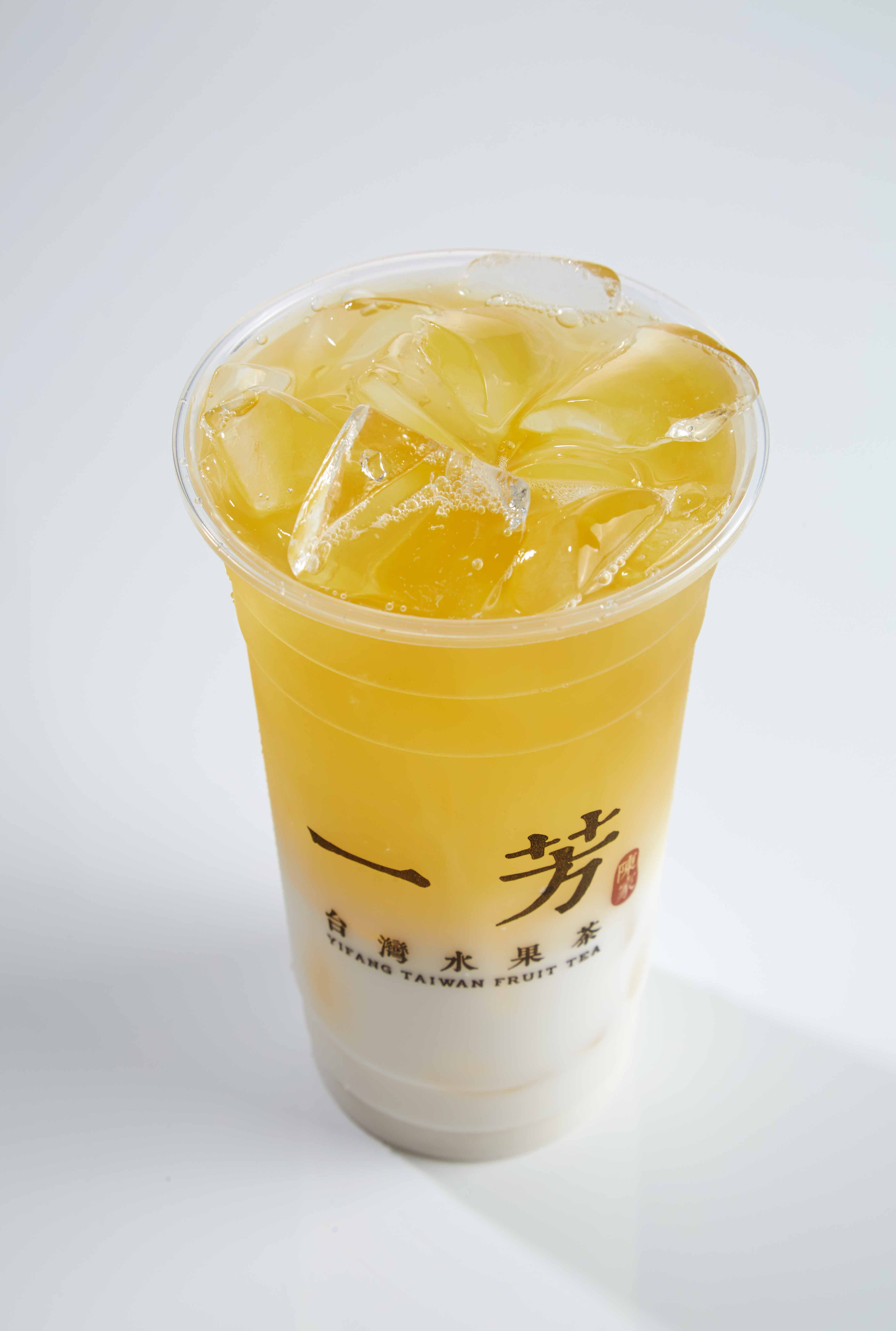 Order Green Tea Latte 翡翠鮮奶 food online from Yifang Taiwan Fruit Tea store, Berkeley on bringmethat.com