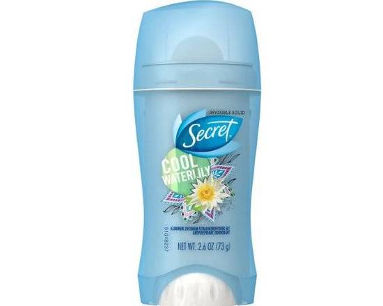 Order Secret Cool Waterlily Invisible Solid Antiperspirant 2.6 oz. Stick food online from Pit Stop Liquor Mart store, El Monte on bringmethat.com