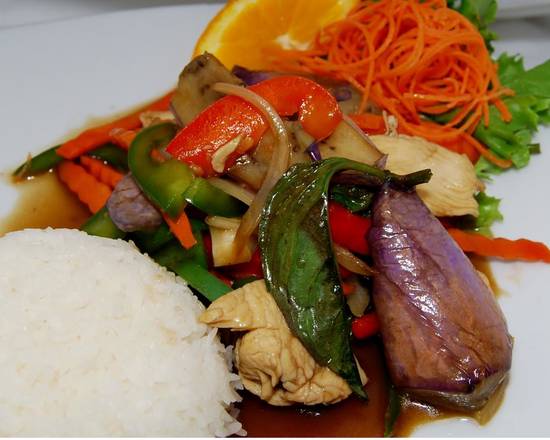 Order s1. pad egg plant food online from Downtown Thai & Pho store, Winston-Salem on bringmethat.com