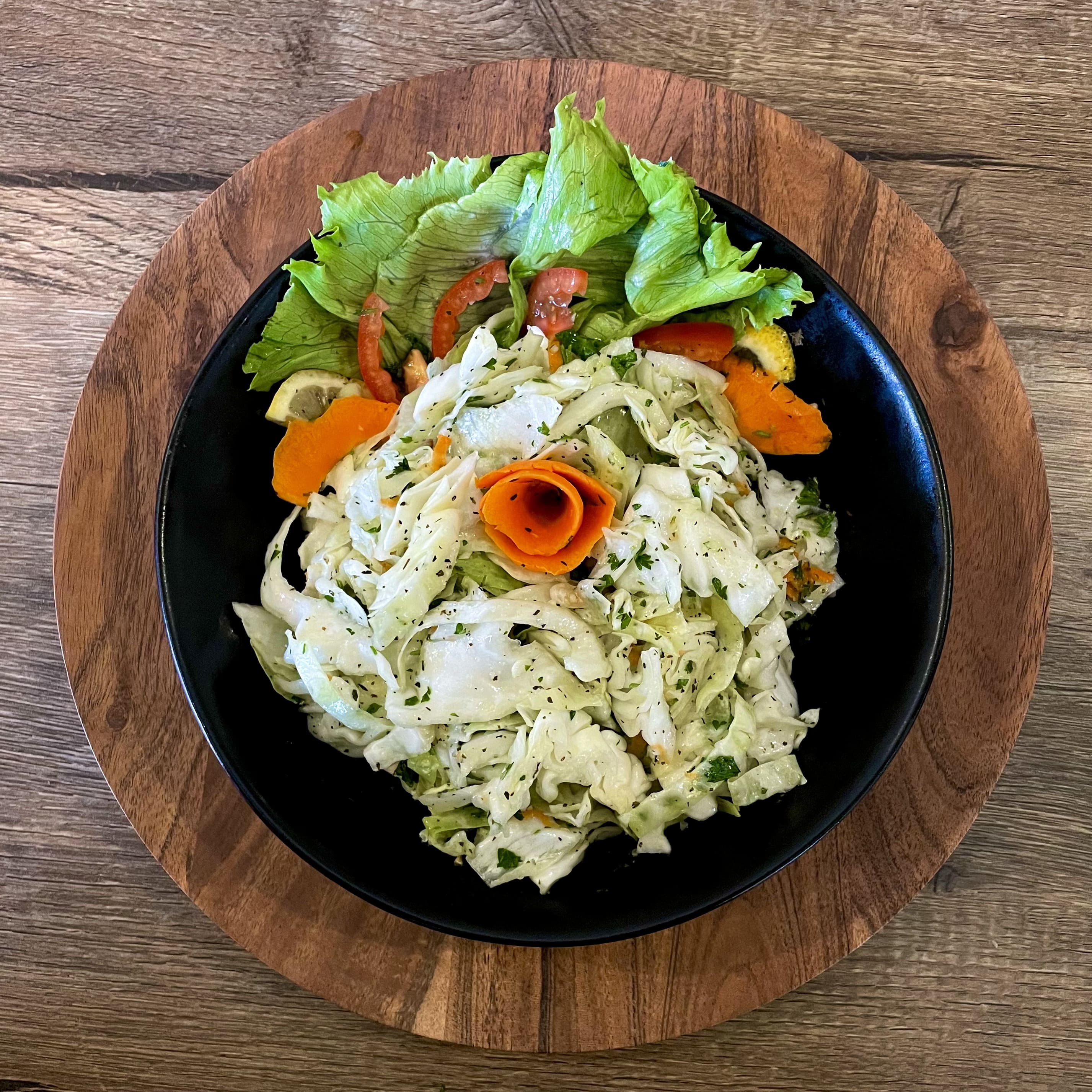 Order Cabbage Salad food online from Dimassi Mediterranean Buffet store, Mcallen on bringmethat.com
