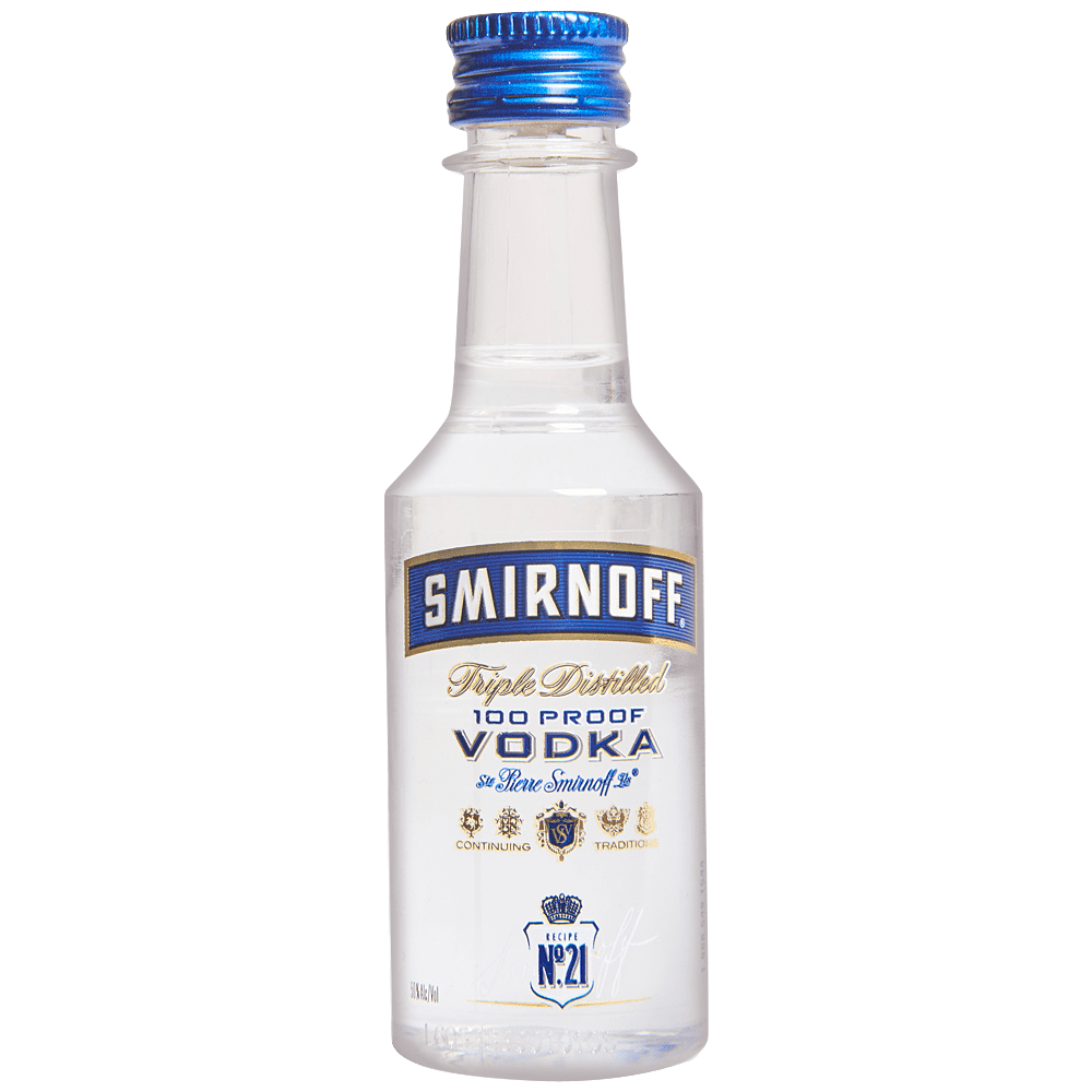 Order Smirnoff 100 Proof Vodka  50 ml. food online from Sb Liquor & Crafts store, Santa Barbara on bringmethat.com
