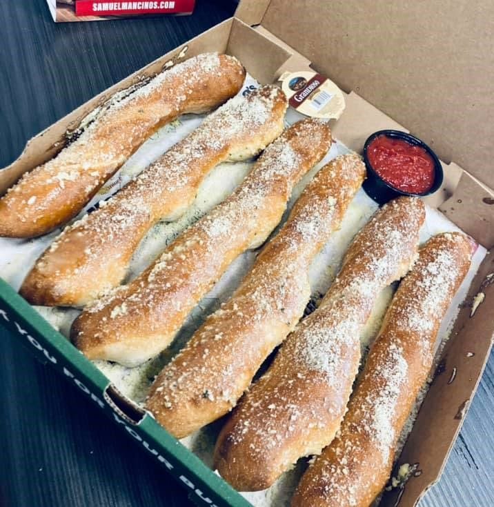 Order Breadsticks - Appetizer food online from Samuel Mancino's Italian Eatery store, South Bend on bringmethat.com