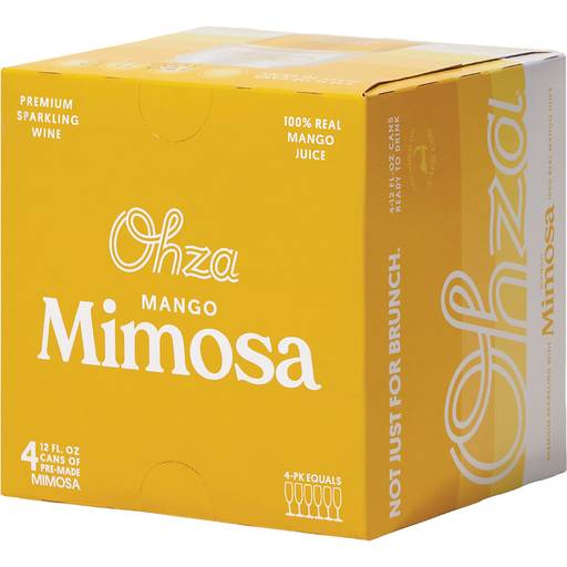 Order Ohza Mango Mimosa 4pk 12 oz cans (4PK 12 OZ) 137048 food online from Bevmo! store, Chino on bringmethat.com