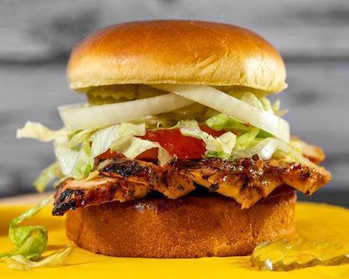 Order Marinated Chicken Sandwich food online from Big Deal Burger store, Solvang on bringmethat.com