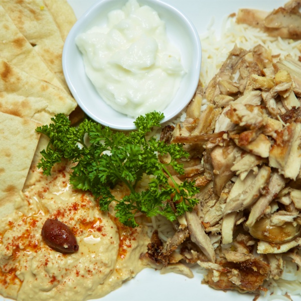 Order Chicken Shawarma Plate food online from North Park Produce Bakery & Grill store, Poway on bringmethat.com
