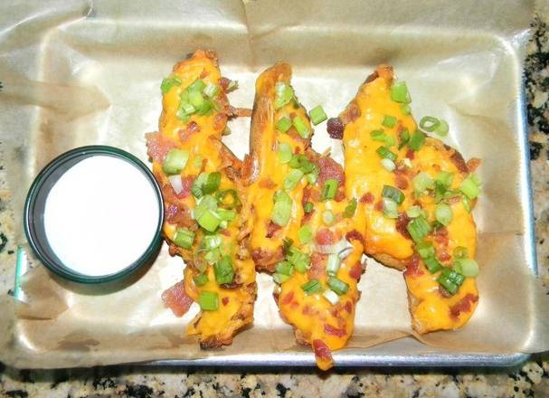 Order Potato Skins food online from The Quarter Bar & Grill store, Addison on bringmethat.com