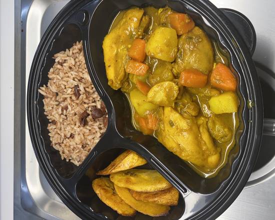 Order Curry Chicken food online from Island Tingz Caribbean Grill store, Humble, Houston on bringmethat.com
