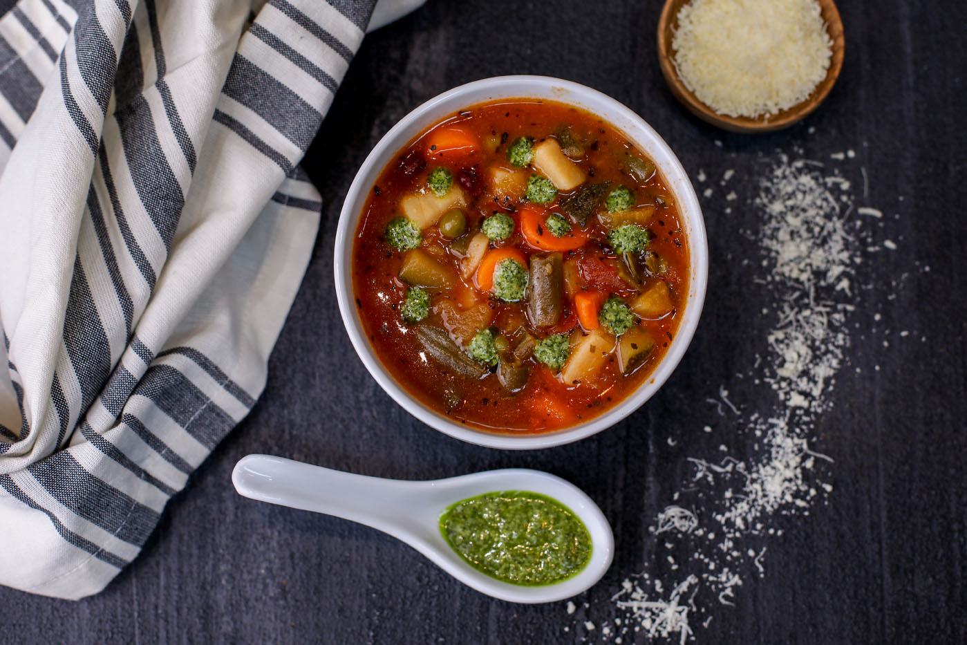 Order Hearty Minestrone Soup food online from Patxi Pizza store, Dublin on bringmethat.com