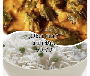 Order Okra Curry food online from Mithu Indian Cuisine store, Grand Rapids on bringmethat.com