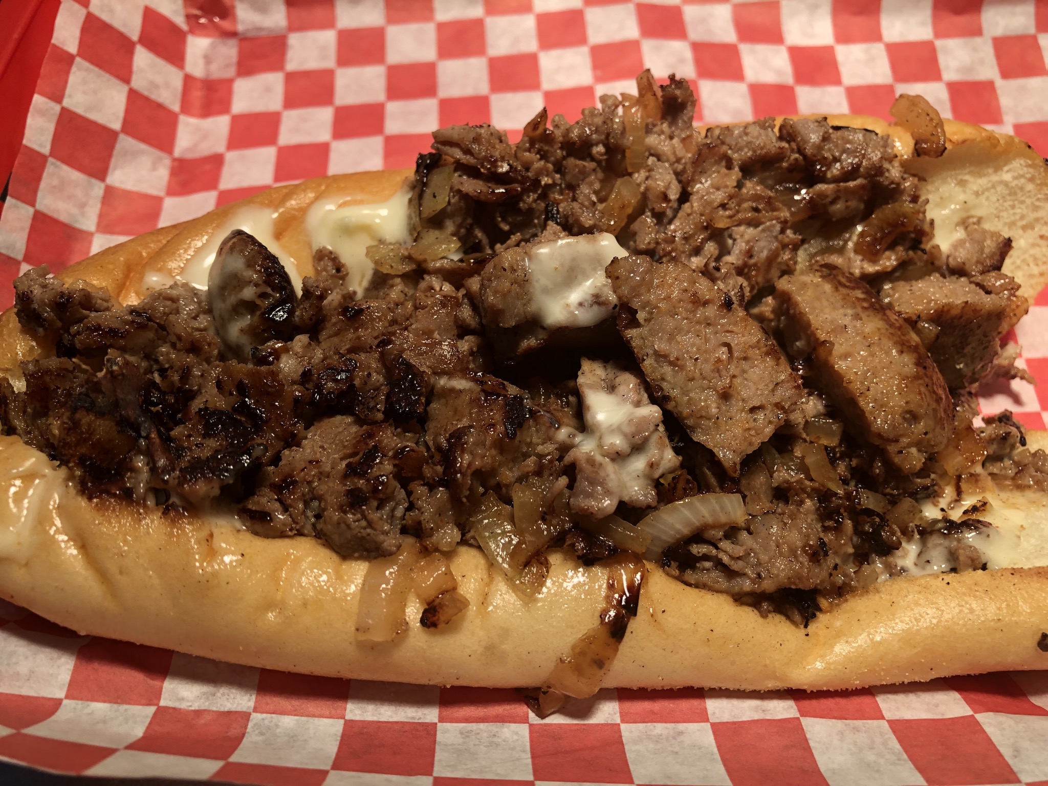 Order 18. Que Cheesesteak Combo food online from Big Tony's West Philly Cheesesteaks store, Dallas on bringmethat.com
